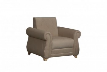 Кресло для отдыха "Порто" (велюр киви латте / микровельвет крем) в Багане - bagan.mebel54.com | фото