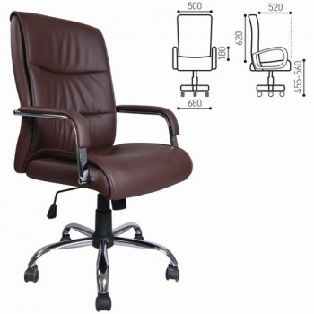 Кресло офисное BRABIX Space EX-508 (коричневый) в Багане - bagan.mebel54.com | фото