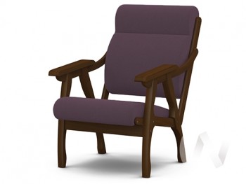 Кресло Вега-10 (орех лак/ULTRA PLUM) в Багане - bagan.mebel54.com | фото