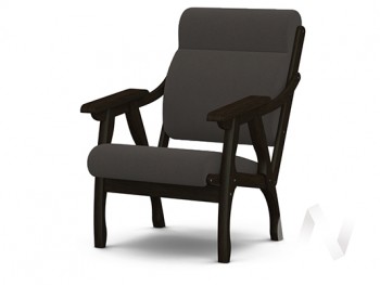 Кресло Вега-10 (венге лак/ULTRA GRAFIT) в Багане - bagan.mebel54.com | фото