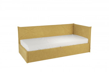 Кровать 0.9 Квест Тахта (Медовый велюр) в Багане - bagan.mebel54.com | фото