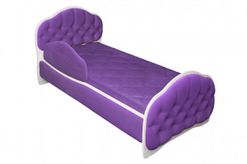 Кровать 170 Гармония 32 Фиолетовый (мягкий бортик) в Багане - bagan.mebel54.com | фото