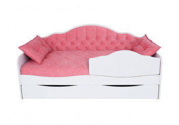 Кровать 170 серии Иллюзия Лайт 1 ящик 89 Розовый (подушки) в Багане - bagan.mebel54.com | фото