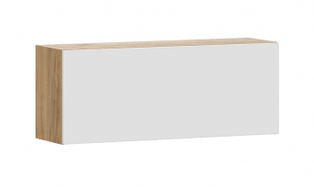 Модульная система "Милан" Шкаф навесной Дуб Золотой/Белый Матовый в Багане - bagan.mebel54.com | фото
