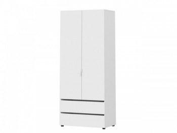 Модульная система "Токио" Шкаф двухстворчатый с двумя ящиками Белый текстурный / Белый текстурный в Багане - bagan.mebel54.com | фото