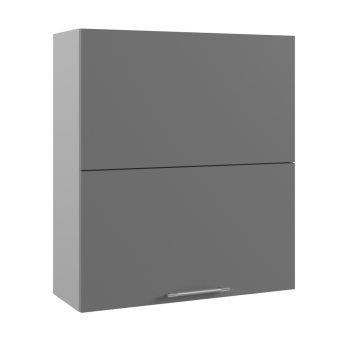 Ройс ПГПМ 800 Шкаф верхний Blum Aventos HF (Графит софт/корпус Серый) в Багане - bagan.mebel54.com | фото