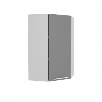 Ройс ВПУ 550 Шкаф верхний угловой высокий (Графит софт/корпус Серый) в Багане - bagan.mebel54.com | фото