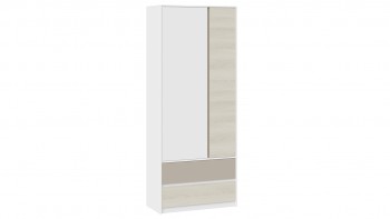 Шкаф для одежды комбинированный «Сканди» Дуб Гарден/Белый/Глиняный серый в Багане - bagan.mebel54.com | фото